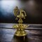 Peacock Deepam Brass Finish Diya Annam Deepak Samai Oil Lamp with Base Indian Festival Diwali Diya Hindu Puja Religious Home Decor Pooja Lamp Indian Housewarming Wedding Return Gift